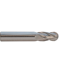18757 Ballnose End Mill, 6 mm Dia. × 20 mm LOC × 6 mm Shank Dia. × 64 mm OAL, 4 Flute, Carbide, Altima Blaze