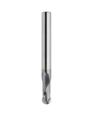 25900 Ballnose End Mill, 1 mm Dia. × 2 mm LOC × 4 mm Shank Dia. × 50 mm OAL, 2 Flute, Carbide, Altima Blaze