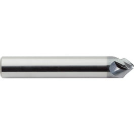 ‎35018 - 3/8″ Diameter × 0.153″ Flute Length × 2-1/2″ Overall Length, 3 Flute, 90 Degree Point Angle, Carbide Chamfer Mill