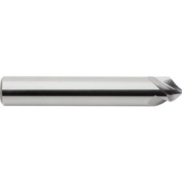 ‎18881 - 3/8″ Diameter × 0.153″ Flute Length × 2-1/2″ Overall Length, 3 Flute, 90 Degree Point Angle, Carbide Chamfer Mill
