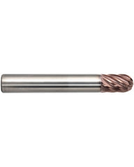 03811 Ballnose End Mill, 10 mm Dia. × 15 mm LOC × 10 mm Shank Dia. × 103 mm OAL, 8 Flute, Carbide, ALtima Xtreme