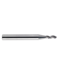 2.5 mm Dia. × 3 mm Shank Dia. × 38 mm OAL × 14 mm LCF, 140 Degrees, 3 Flute, TiAlN - Solid Carbide Drills