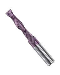 ‎2.5 mm Dia. × 0.788″ LOC × 0.197″ Shank Dia. × 2-3/8″ OAL, 2 Flute, Carbide, Hard'X Miniture End Mill