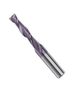 1 mm Dia. × 0.197″ LOC × 0.118″ Shank Dia. × 1.535″ OAL, 2 Flute, Carbide, Hard'X Miniture End Mill