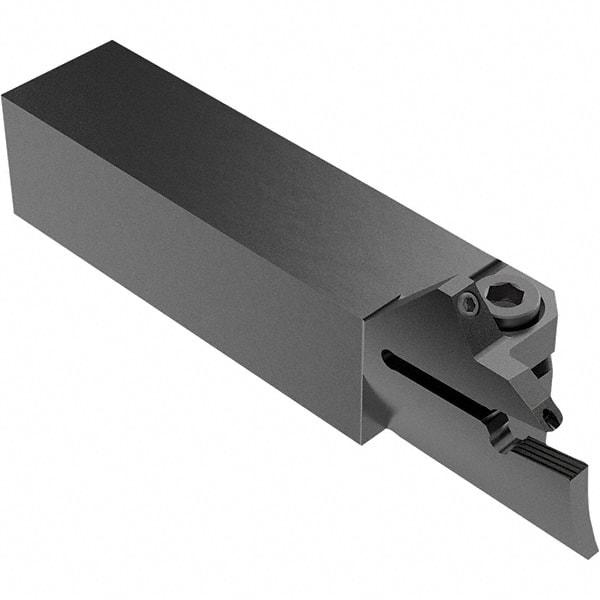 Seco - CFI, External, Left Hand, 16.5mm Max Depth of Cut, 70 to 100mm Groove Width, Indexable Grooving Tool Holder - LC.. 1605.. Insert Compatibility, 25mm Shank Height, 25mm Shank Width, 124.5mm OAL, Through Coolant - USA Tool & Supply