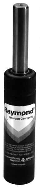 Associated Spring Raymond - 19mm Diam, 38mm Max Stroke, Red Nitrogen Gas Spring Cylinder - 78mm Body Length, 118mm OAL, 218 Lb Full Stroke Spring Force, 2,030 psi Initial Charge - USA Tool & Supply