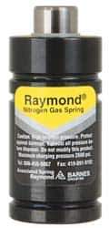 Associated Spring Raymond - 25mm Diam, 7mm Max Stroke, Yellow Nitrogen Gas Spring Cylinder - 47mm Body Length, 56mm OAL, 689 Lb Full Stroke Spring Force, 2,600 psi Initial Charge - USA Tool & Supply