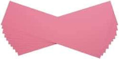 Made in USA - 10 Piece, 5" Wide x 20" Long Plastic Shim Stock Sheet - Pink, ±10% Tolerance - USA Tool & Supply