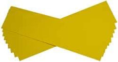 Made in USA - 10 Piece, 5" Wide x 20" Long Plastic Shim Stock Sheet - Yellow, ±10% Tolerance - USA Tool & Supply