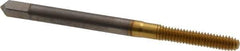 Balax - #5-40 UNC H3 Thread Limit Bottoming Thread Forming Tap - High Speed Steel, TiN Finish, 1-15/16" OAL, 5/8" Thread Length, Right Hand Thread, Series BXB - USA Tool & Supply