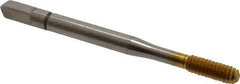 Balax - #8-32 UNC H7 Thread Limit Bottoming Thread Forming Tap - High Speed Steel, TiN Finish, 2-1/8" OAL, 3/4" Thread Length, Right Hand Thread, Series BXB - USA Tool & Supply