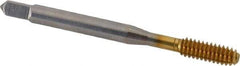 Balax - #10-24 UNC H4 Thread Limit Bottoming Thread Forming Tap - High Speed Steel, TiN Finish, 2-3/8" OAL, 7/8" Thread Length, Right Hand Thread, Series BXB - USA Tool & Supply