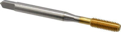 Balax - #10-32 UNF H3 Thread Limit Bottoming Thread Forming Tap - High Speed Steel, TiN Finish, 2-3/8" OAL, 7/8" Thread Length, Right Hand Thread, Series BXB - USA Tool & Supply