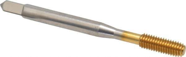 Balax - #10-32 UNF H6 Thread Limit Bottoming Thread Forming Tap - High Speed Steel, TiN Finish, 2-3/8" OAL, 7/8" Thread Length, Right Hand Thread, Series BXB - USA Tool & Supply