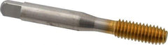 Balax - 5/16-18 UNC H7 Thread Limit Bottoming Thread Forming Tap - High Speed Steel, TiN Finish, 2-23/32" OAL, 1-1/8" Thread Length, Right Hand Thread, Series BXB - USA Tool & Supply