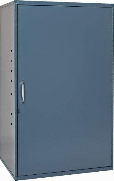 Durham - 2 Shelf Wall Storage Cabinet - Steel, 19-7/8" Wide x 14-1/4" Deep x 32-3/4" High, Gray - USA Tool & Supply