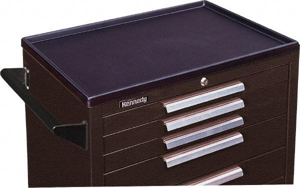 Kennedy - Tool Box Plastic Cabinet Work Surface - 34" Wide x 20" Deep x 1-3/4" High, Black, For Kennedy Models 34003, 34004, 34005, 3407X, 348, 348X - USA Tool & Supply