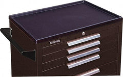 Kennedy - Tool Box Plastic Cabinet Work Surface - 34" Wide x 20" Deep x 1-3/4" High, Black, For Kennedy Models 34003, 34004, 34005, 3407X, 348, 348X - USA Tool & Supply