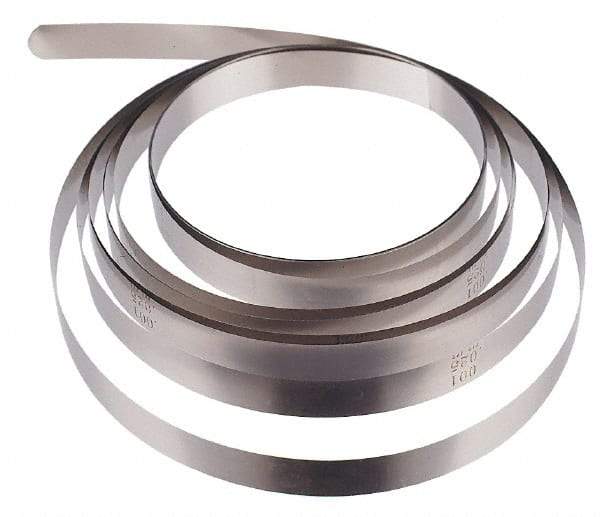 SPI - 0.7mm Thick x 10 Ft. Long x 1/2 Inch Wide, Feeler Stock Roll - High Carbon Steel - USA Tool & Supply