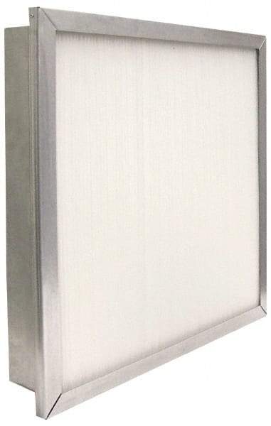 PrecisionAire - 12" Noml Height x 24" Noml Width x 4" Noml Depth, 80 to 85% Capture Efficiency, Wireless Pleated Air Filter - MERV 13, Fiberglass, Integrated Metal Frame, 1,000 CFM, For Precisionaire Type 9 Holding Frame - USA Tool & Supply