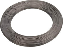 Value Collection - 12 Gage, 0.029 Inch Diameter x 447 Ft. Long, High Carbon Steel, Tempered Music Wire Coil - ASTM A228, 1 Lb. Shipping Weight - USA Tool & Supply