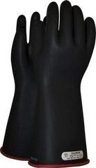 Salisbury by Honeywell - Class 1, Size 2XL (11), 14" Long, Rubber Lineman's Glove - 7,500 AC Max Use Voltage, 10,000 AC Test Voltage, Black/Red, ASTM D120, IEC EN60903 - USA Tool & Supply