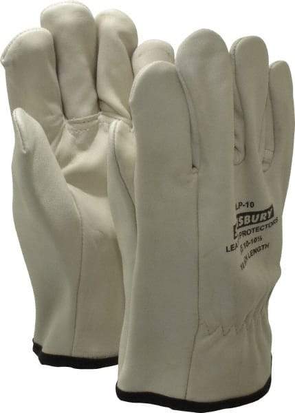 Salisbury by Honeywell - Size XL (10), 10" Long, Cowhide Leather Protector - Not for Electrical Protection (ASTM F696-02), Wear Over Rubber Insulating Gloves, ASTM F496 - USA Tool & Supply