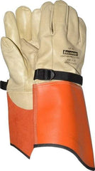 Salisbury by Honeywell - Class 0, Size L (9), 16" Long, Cowhide Leather Protector - Not for Electrical Protection (ASTM F696-02), Wear Over Rubber Insulating Gloves, ASTM F496 - USA Tool & Supply