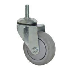 Value Collection - 4" Diam x 1-1/4" Wide x 5-13/32" OAH Stem Mount Swivel Caster - Polyurethane, 250 Lb Capacity, Ball Bearing, 1/2-13 x 1-1/2" Threaded Stem - USA Tool & Supply