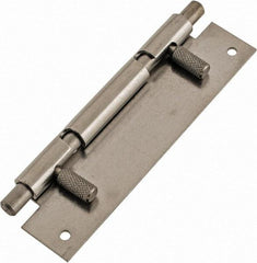 Made in USA - 4" Long x 1" Wide x 0.05" Thick, Keeper Hinge - Stainless Steel - USA Tool & Supply