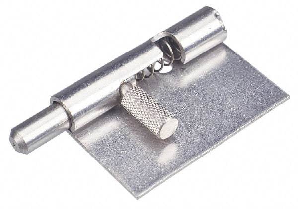 Made in USA - 1-3/4" Long x 1" Wide x 0.05" Thick, Keeper Hinge - Stainless Steel - USA Tool & Supply