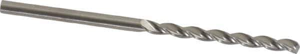M.A. Ford - 3/32" 150° Solid Carbide Jobber Drill - Bright Finish, Right Hand Cut, Parabolic Flute, Straight Shank, 2" OAL, Standard Point - USA Tool & Supply