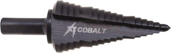 Greenlee - 3 Hole Sizes, 1/2 to 1" Hole Diam Cobalt Step Drill Bit - USA Tool & Supply