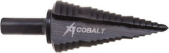 Greenlee - 3 Hole Sizes, 1/2 to 1" Hole Diam Cobalt Step Drill Bit - USA Tool & Supply