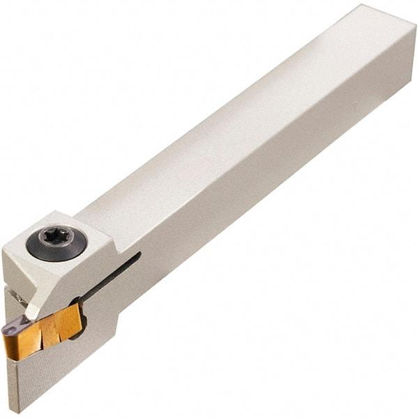 Iscar - GHD, External, Left Hand, 1" Max Depth of Cut, 0.26 to 0.327" Groove Width, Indexable Grooving Tool Holder - GDM.. 808, GI.. 8.. Insert Compatibility, 1" Shank Height, 1" Shank Width, 6" OAL - USA Tool & Supply