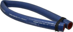 Federal Hose - 1-1/8" ID x 1.52" OD x 3' OAL, Coolant Hose - -65 to 350°F, Blue - USA Tool & Supply