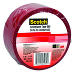 List 660 1" x 72 yds Light Duty Packaging Tape - Red - USA Tool & Supply