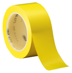 List 471 1" x 36 yds Vinyl Tape - Yellow - USA Tool & Supply