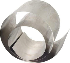 Made in USA - 50 Inch Long x 6 Inch Wide x 0.01 Inch Thick, Roll Shim Stock - Stainless Steel - USA Tool & Supply