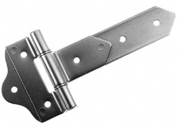 Made in USA - 8" Long x 2" Wide, Hinge - Aluminum, Brushed Finish - USA Tool & Supply