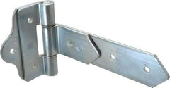 Made in USA - 8" Long x 2" Wide, Hinge - Zinc, Zinc Plated Finish - USA Tool & Supply