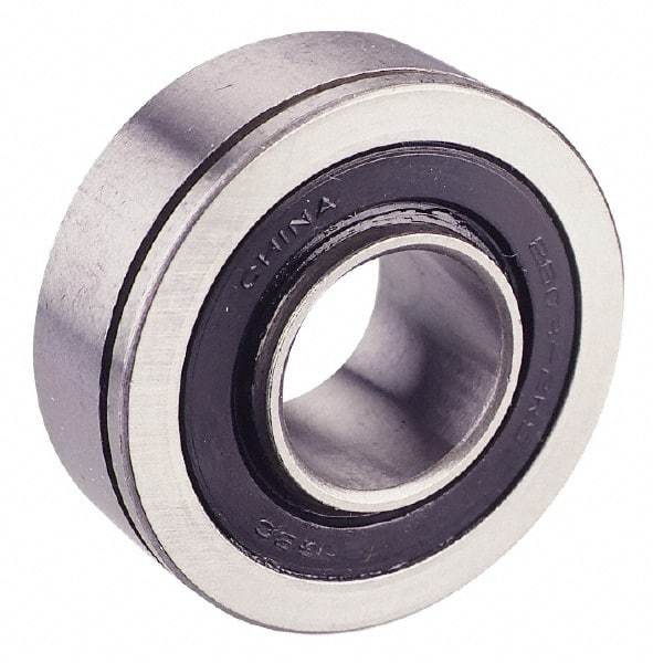 Value Collection - 5/8" Bore Diam, 1-3/4" OD, Double Seal Semi Ground Extra Light Radial Ball Bearing - 1 Row, Round Bore, 707 Lb Static Capacity, 1,366 Lb Dynamic Capacity - USA Tool & Supply