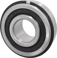 Value Collection - 3/4" Bore Diam, 1-3/4" OD, Double Seal Semi Ground Extra Light Radial Ball Bearing - 1 Row, Round Bore, 707 Lb Static Capacity, 1,366 Lb Dynamic Capacity - USA Tool & Supply
