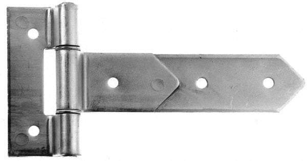 Made in USA - 8" Long x 2" Wide, Hinge - Aluminum, Brushed Finish - USA Tool & Supply