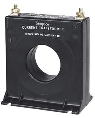 Simpson Electric - 50 Amp AC Input, 60 Hz, Panel Meter Current Transducer - 20, Screw Terminal, For Use with AC Ammeter - USA Tool & Supply