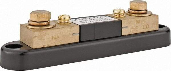 Simpson Electric - Panel Meter Portable Shunt - 10, 50 mV Drop, Screw Terminal, For Use with Falcon Series 200 mVDC Meters - USA Tool & Supply
