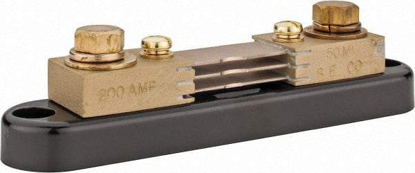 Simpson Electric - Panel Meter Portable Shunt - 200, 50 mV Drop, Screw Terminal, For Use with Falcon Series 200 mVDC Meters - USA Tool & Supply