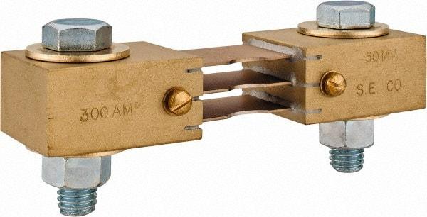 Simpson Electric - Panel Meter Switchboard Shunt - 300, 50 mV Drop, Screw Terminal, For Use with Falcon Series 200 mVDC Meters - USA Tool & Supply