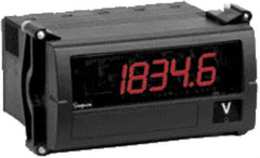 Simpson Electric - 4-1/2 Digits, Digital LED, Temperature Meter, Panel Meter - 50/60 Hz, 120 VAC, Red - USA Tool & Supply