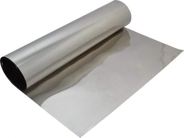 Made in USA - 50 Inch Long x 12 Inch Wide x 0.001 Inch Thick, Roll Shim Stock - Stainless Steel - USA Tool & Supply